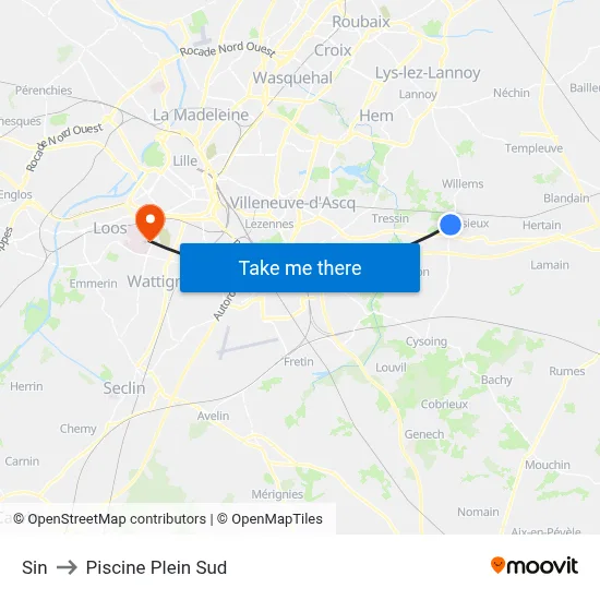 Sin to Piscine Plein Sud map