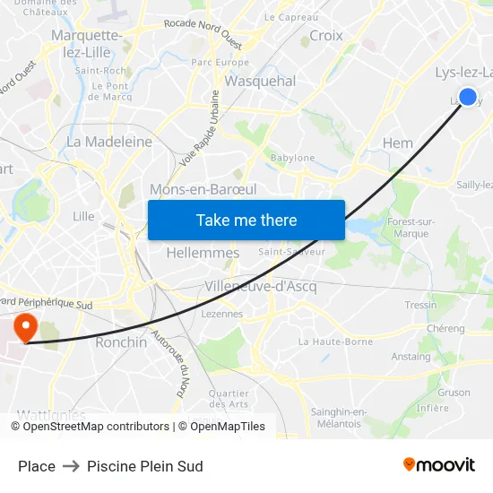 Place to Piscine Plein Sud map