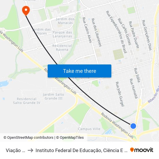 Viação Paraty to Instituto Federal De Educação, Ciência E Tecnologia De São Paulo map