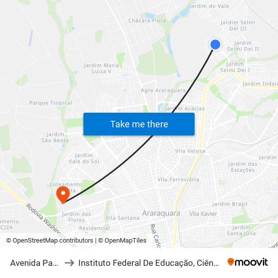 Avenida Pablo Picasso to Instituto Federal De Educação, Ciência E Tecnologia De São Paulo map