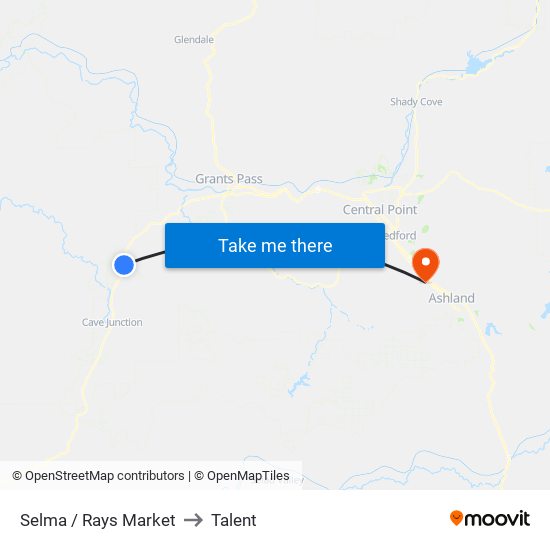 Selma / Rays Market to Talent map