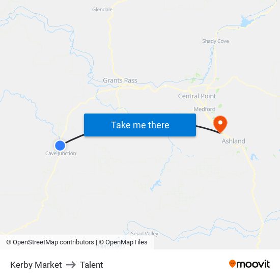 Kerby Market to Talent map