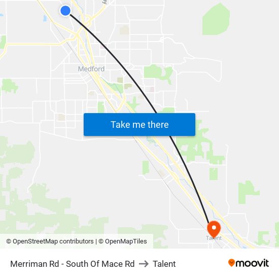 Merriman Rd - South Of Mace Rd to Talent map