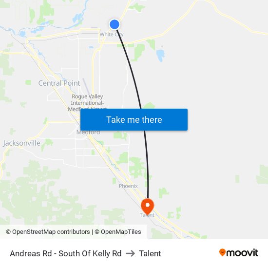 Andreas Rd - South Of Kelly Rd to Talent map