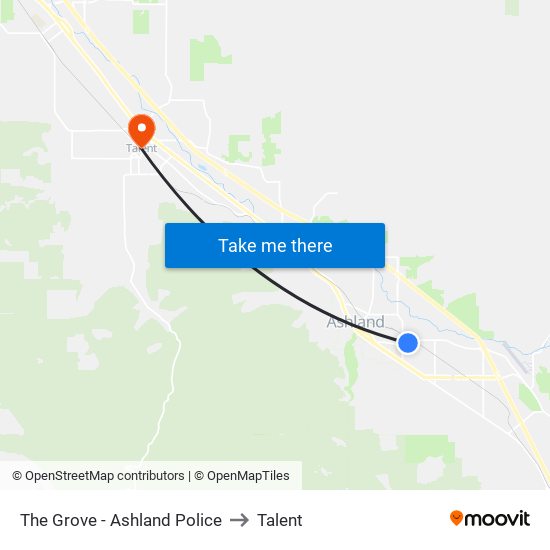 The Grove - Ashland Police to Talent map