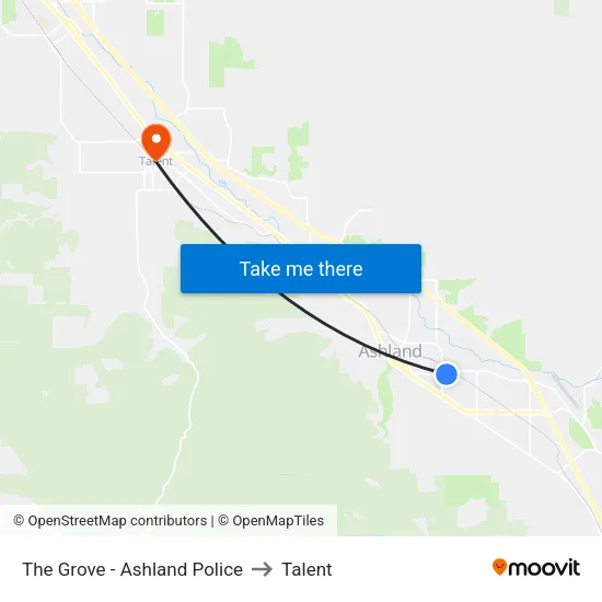 The Grove - Ashland Police to Talent map