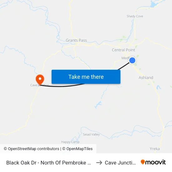 Black Oak Dr - North Of Pembroke Cir to Cave Junction map