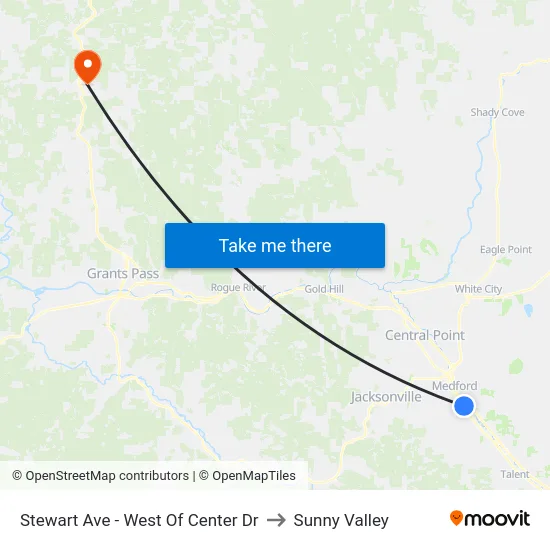 Stewart Ave - West Of Center Dr to Sunny Valley map