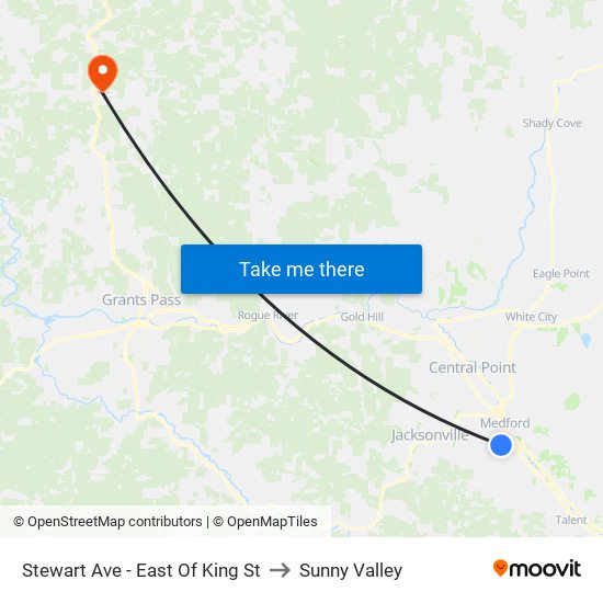 Stewart Ave - East Of King St to Sunny Valley map