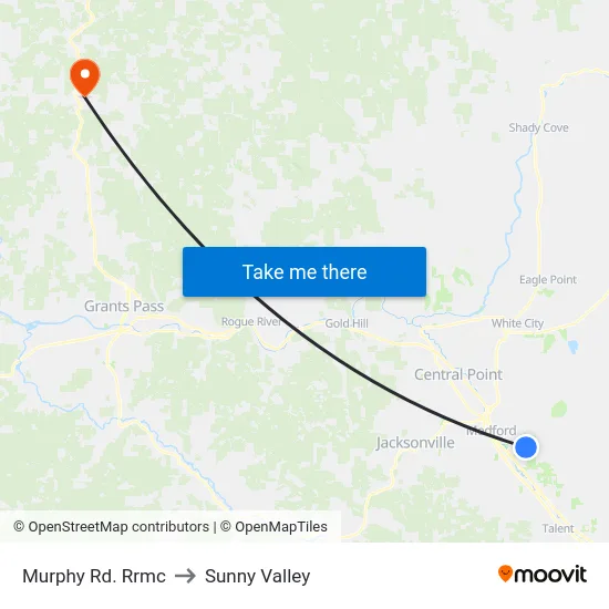 Murphy Rd. Rrmc to Sunny Valley map