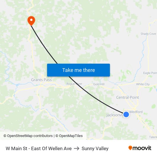 W Main St - East Of Wellen Ave to Sunny Valley map