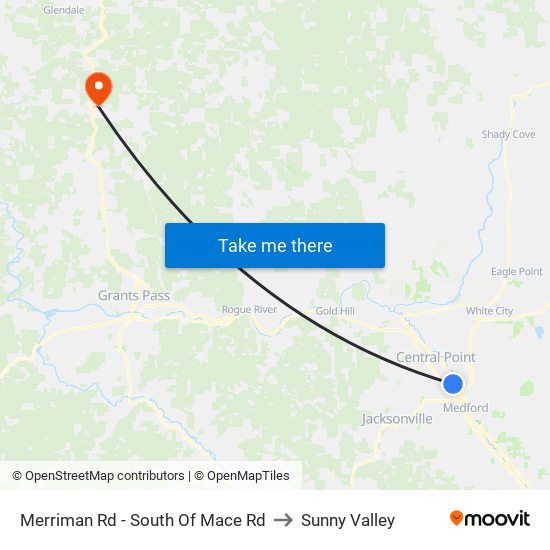 Merriman Rd - South Of Mace Rd to Sunny Valley map