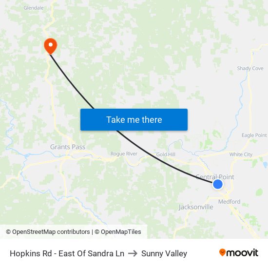 Hopkins Rd - East Of Sandra Ln to Sunny Valley map