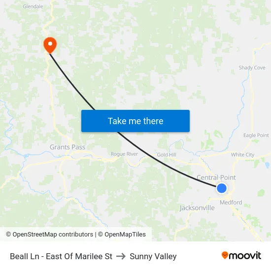 Beall Ln - East Of Marilee St to Sunny Valley map