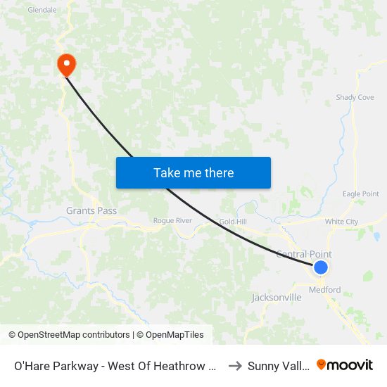 O'Hare Parkway - West Of Heathrow Way to Sunny Valley map