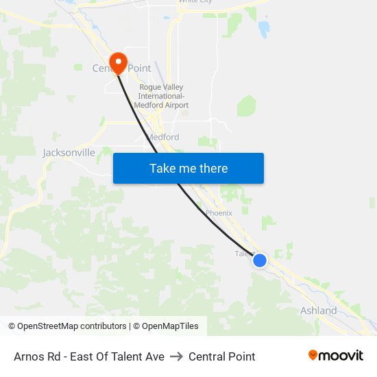 Arnos Rd - East Of Talent Ave to Central Point map