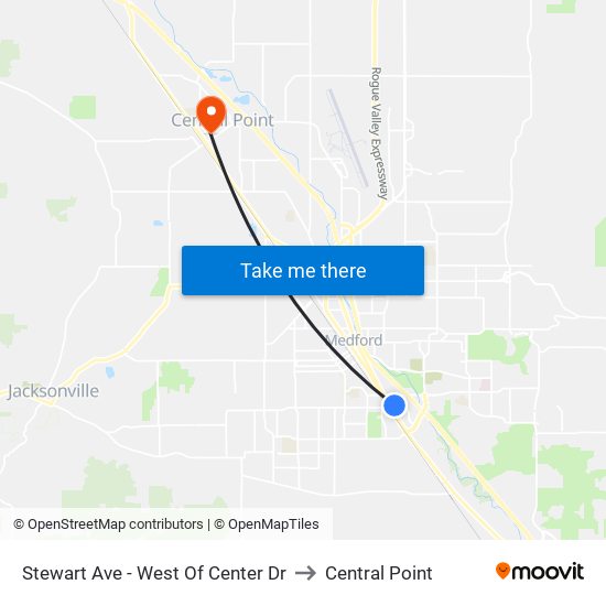 Stewart Ave - West Of Center Dr to Central Point map