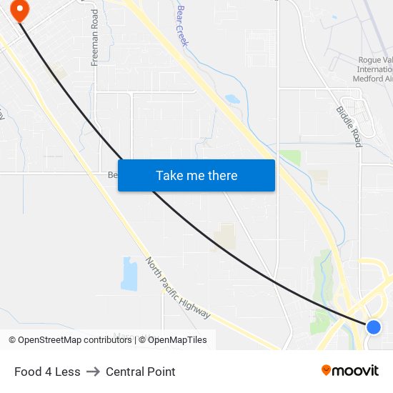 Food 4 Less to Central Point map