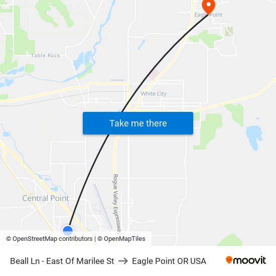 Beall Ln - East Of Marilee St to Eagle Point OR USA map