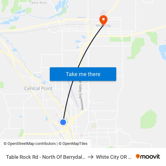 Table Rock Rd - North Of Berrydale Ave to White City OR USA map