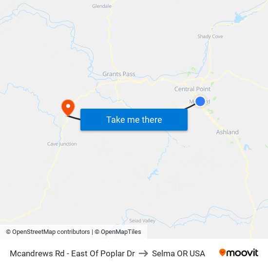 Mcandrews Rd - East Of Poplar Dr to Selma OR USA map