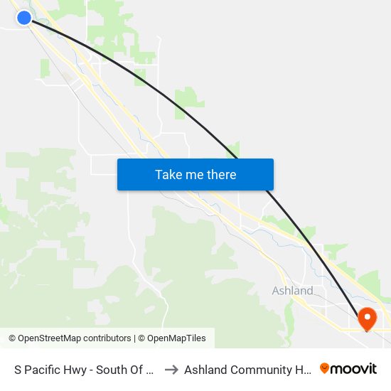 S Pacific Hwy - South Of Matt Lp to Ashland Community Hospital map