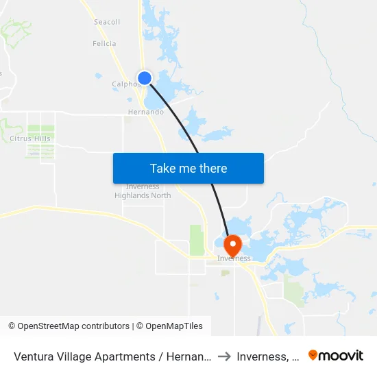 Ventura Village Apartments / Hernando to Inverness, FL map