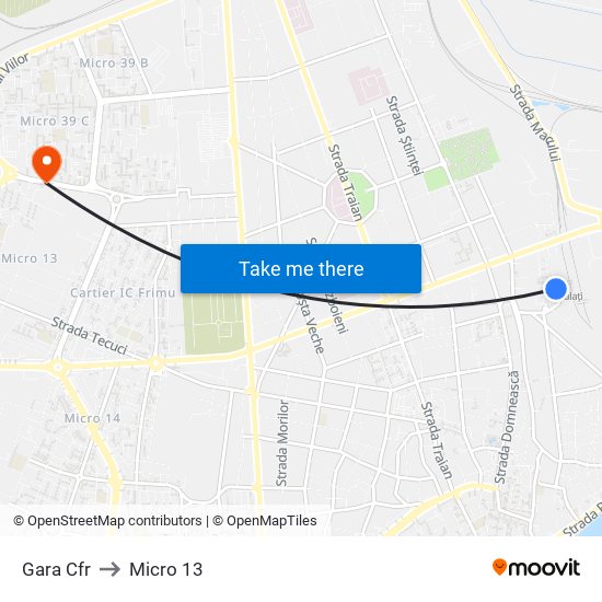 Gara Cfr to Micro 13 map
