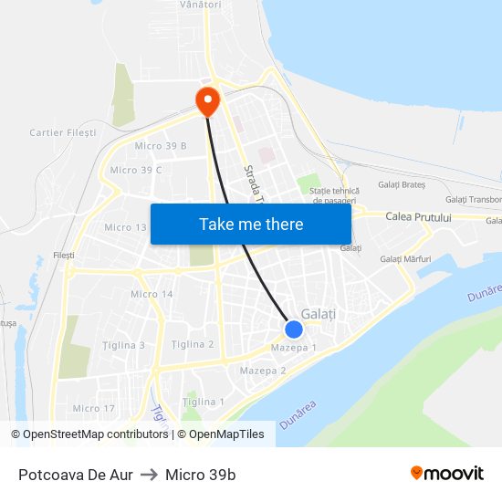 Potcoava De Aur to Micro 39b map