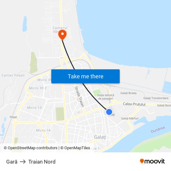 Gară to Traian Nord map