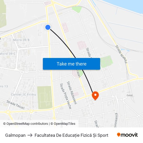 Galmopan to Facultatea De Educație Fizică Și Sport map