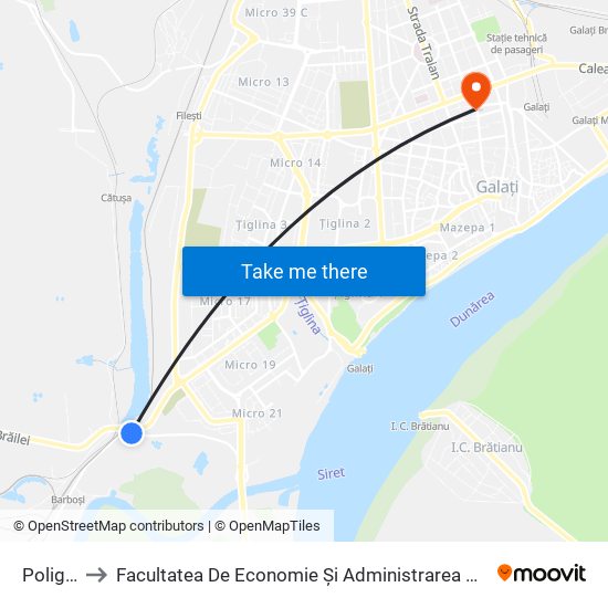 Poligon to Facultatea De Economie Și Administrarea Afacerilor map