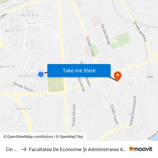 Cin Cin to Facultatea De Economie Și Administrarea Afacerilor map