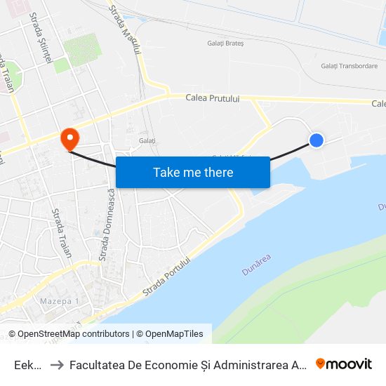 Eekels to Facultatea De Economie Și Administrarea Afacerilor map