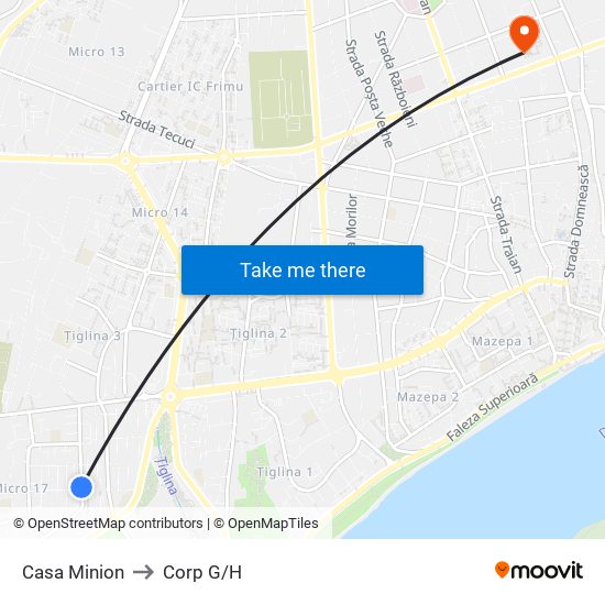 Casa Minion to Corp G/H map