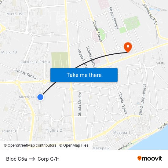 Bloc C5a to Corp G/H map