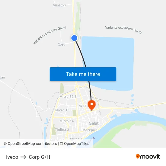 Iveco to Corp G/H map