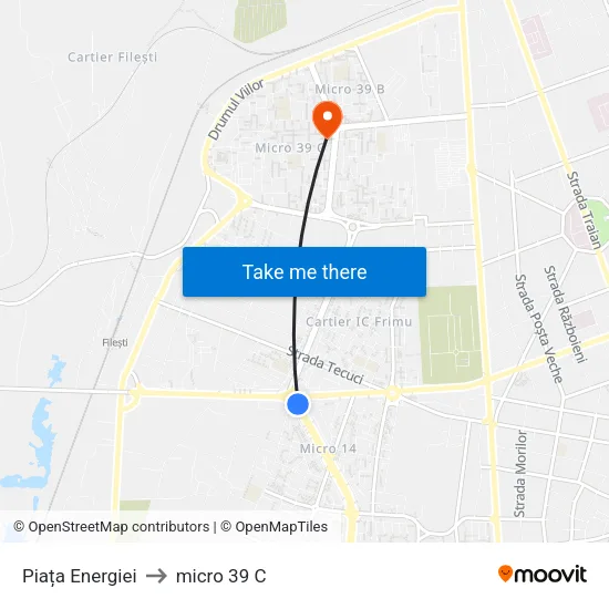 Piața Energiei to micro 39 C map
