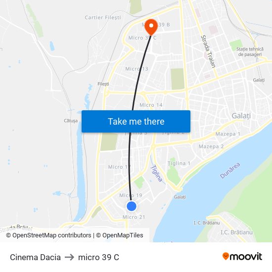 Cinema Dacia to micro 39 C map