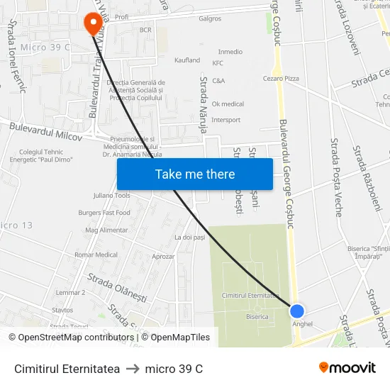 Cimitirul Eternitatea to micro 39 C map