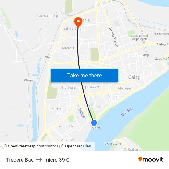 Trecere Bac to micro 39 C map