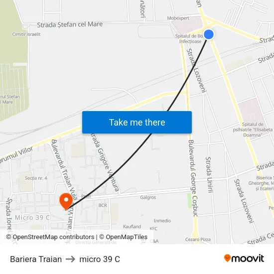 Bariera Traian to micro 39 C map