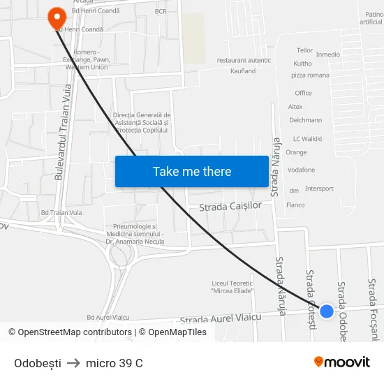 Odobești to micro 39 C map