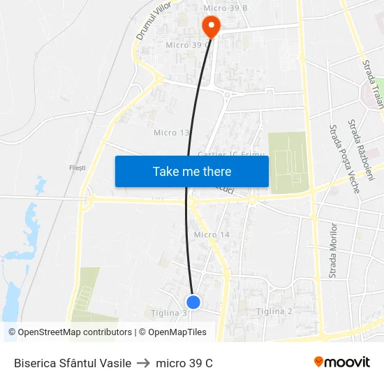 Biserica Sfântul Vasile to micro 39 C map
