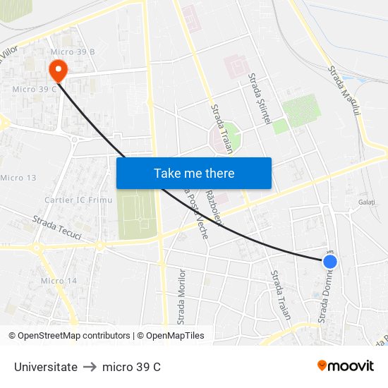 Universitate to micro 39 C map