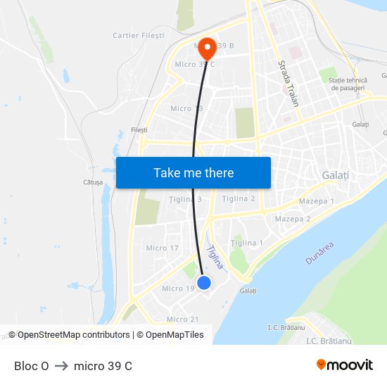 Bloc O to micro 39 C map