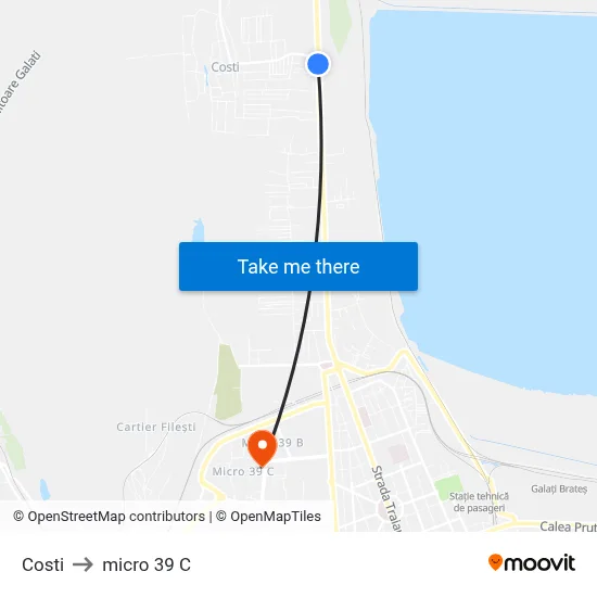 Costi to micro 39 C map