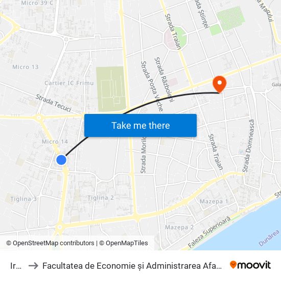 Ireg to Facultatea de Economie și Administrarea Afacerilor map