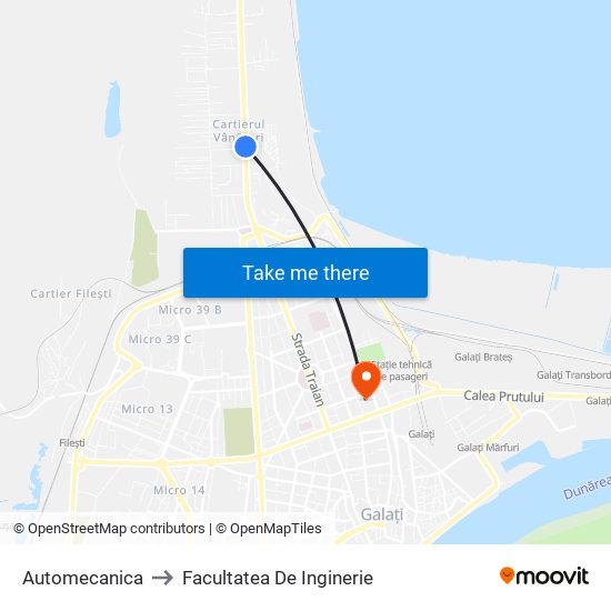 Automecanica to Facultatea De Inginerie map