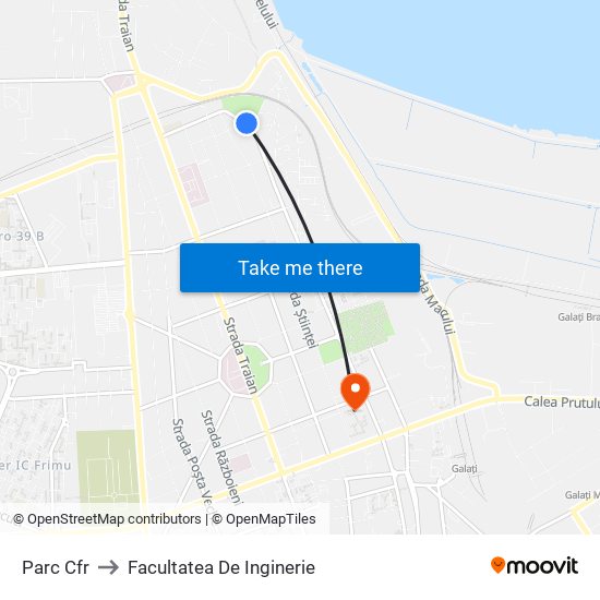 Parc Cfr to Facultatea De Inginerie map